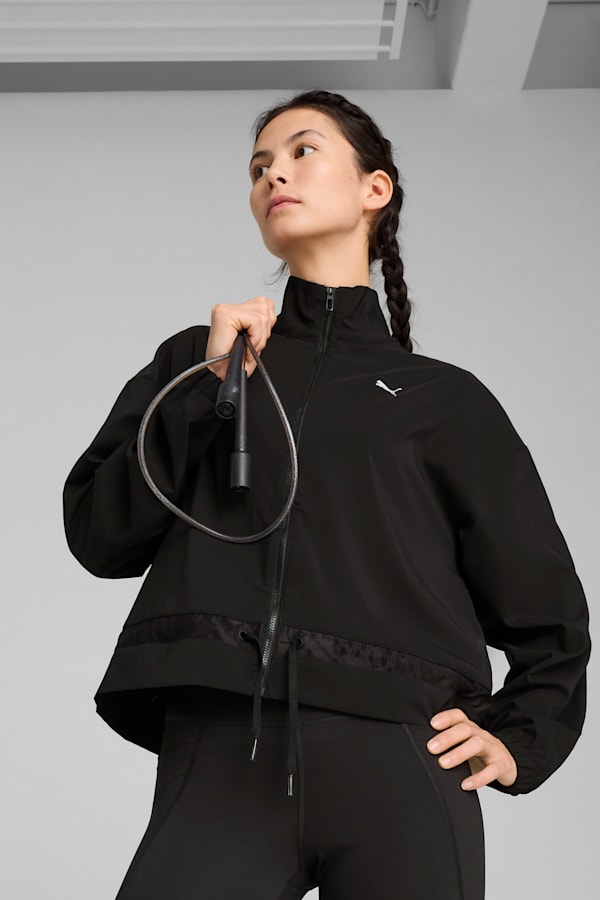 LACE Woven Jacket Women, PUMA Black, extralarge