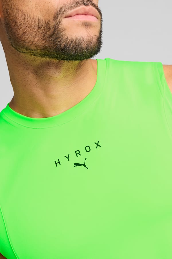 PUMA x HYROX CLOUDSPUN Tank Men, Green Glare, extralarge