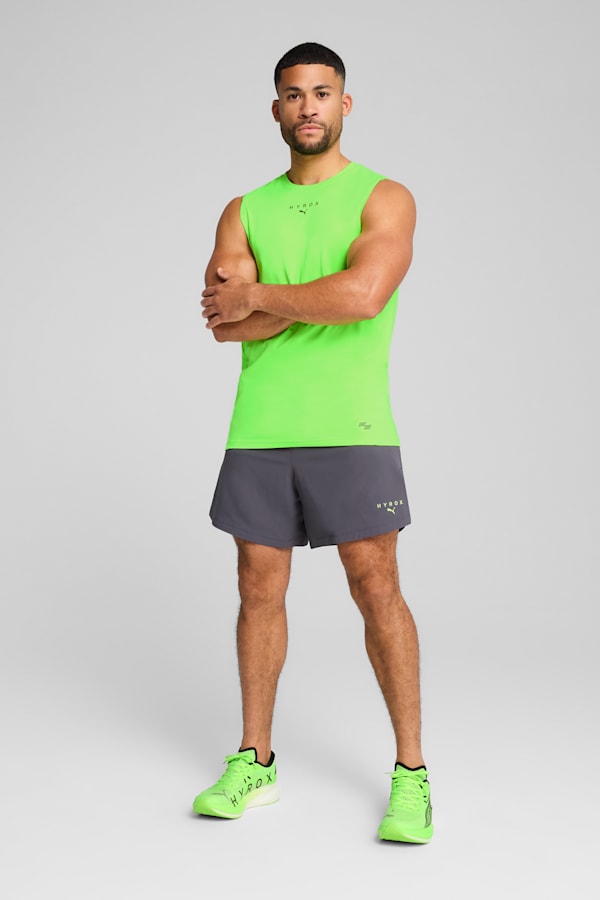 PUMA x HYROX CLOUDSPUN Tank Men, Green Glare, extralarge