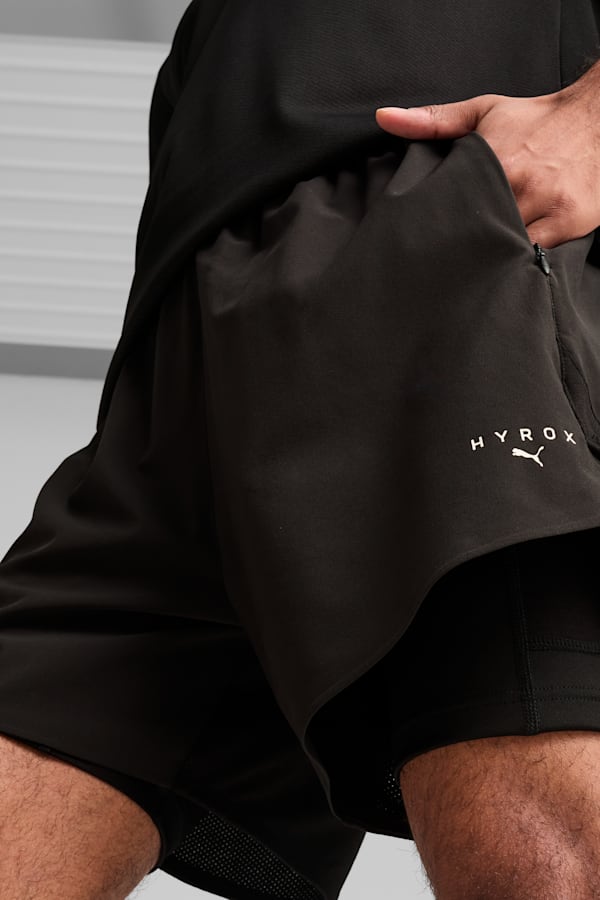PUMA x HYROX 2-in-1 Training Shorts Men, PUMA Black, extralarge