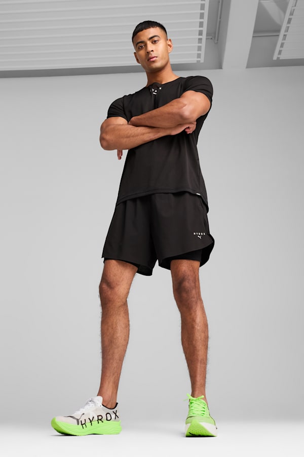 PUMA x HYROX 2-in-1 Training Shorts Men, PUMA Black, extralarge