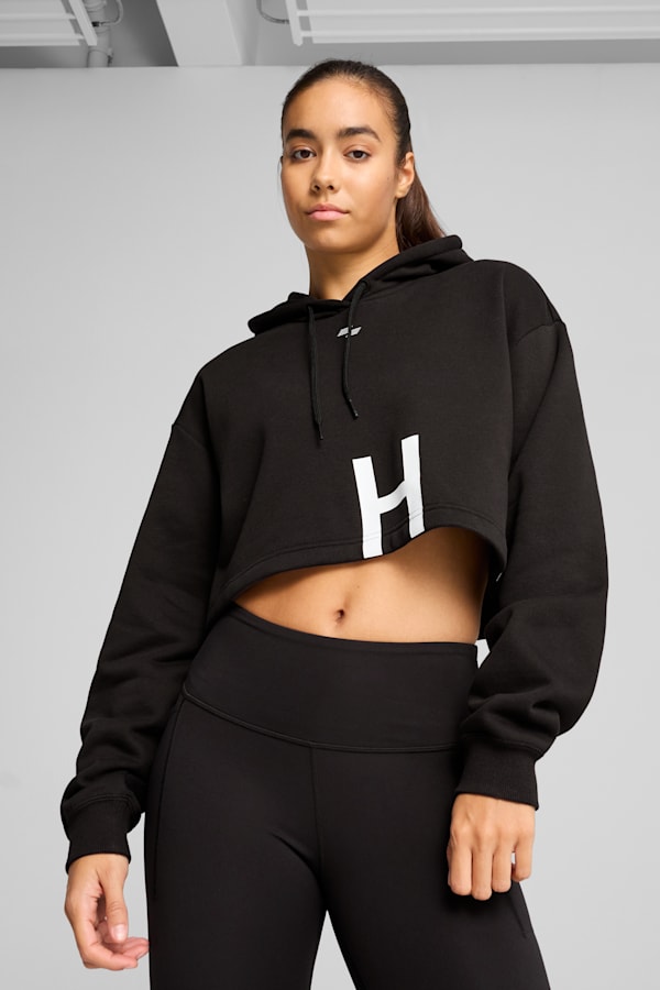 PUMA x HYROX Heavyweight Hoodie Women, PUMA Black, extralarge