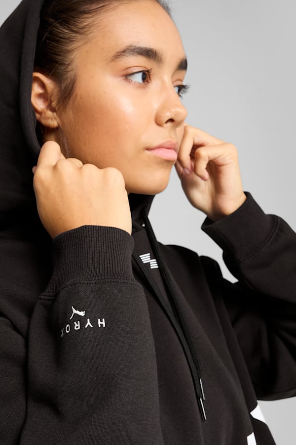 PUMA x HYROX Heavyweight Hoodie Women, PUMA Black, extralarge