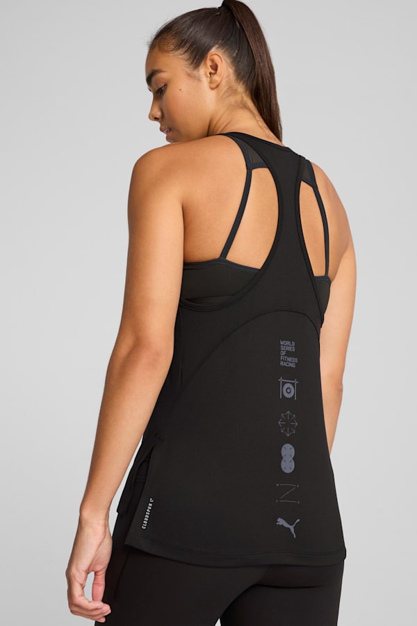 PUMA x HYROX CLOUDSPUN Racerback Top Women, PUMA Black, extralarge