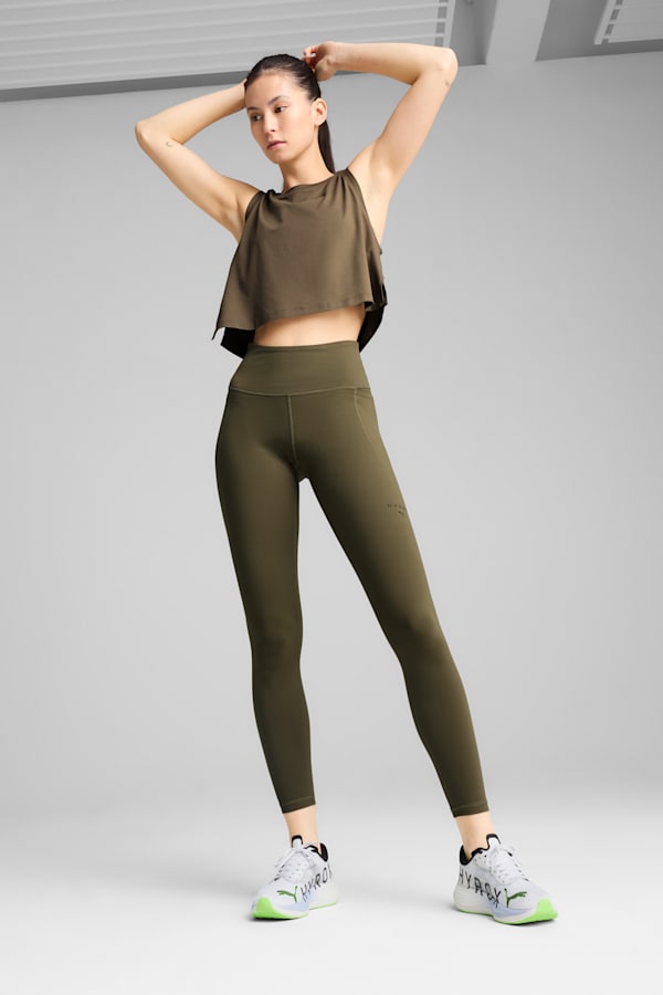 PUMA x HYROX CLOUDSPUN Full Tights Women, Loden Green, extralarge