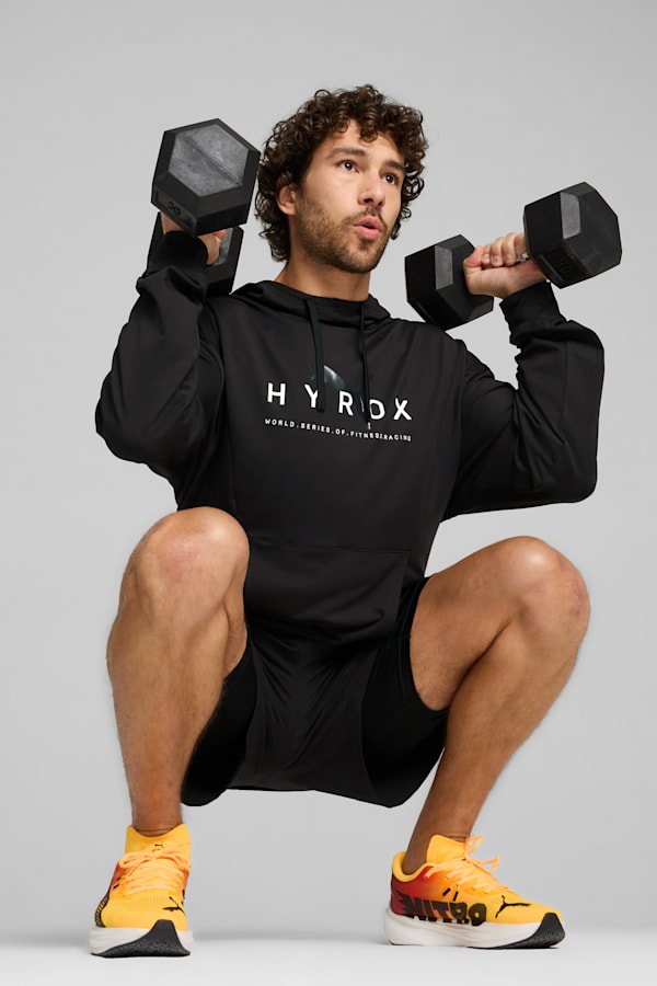 PUMA x HYROX Studio Hoodie Men, PUMA Black, extralarge