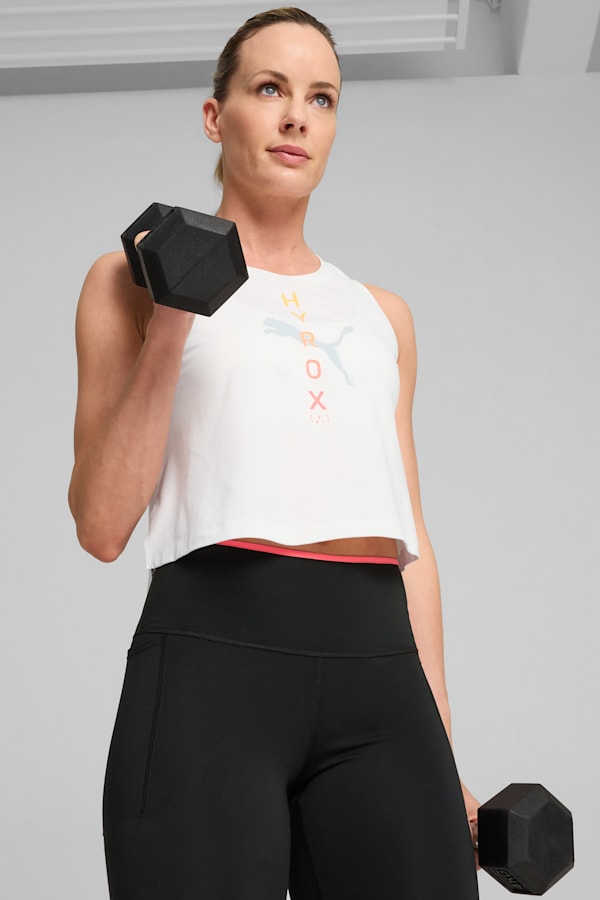 PUMA x HYROX CLOUDSPUN Tank Women, PUMA White, extralarge