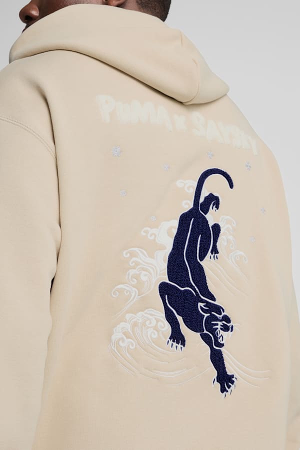 PUMA x SAYSKY Hoodie Unisex, Desert Dust, extralarge