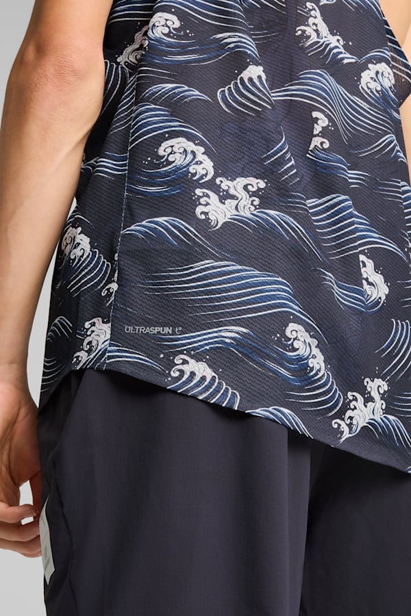 PUMA x SAYSKY Graphic Singlet Men, New Navy, extralarge