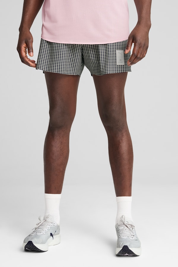 PUMA x SAYSKY Running Shorts Men, New Navy-Desert Dust, extralarge