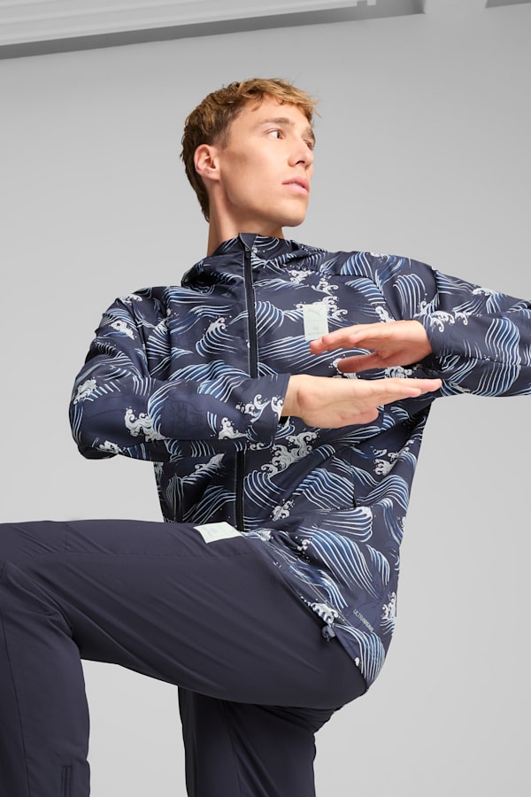 PUMA x SAYSKY Graphic Jacket Unisex, New Navy, extralarge
