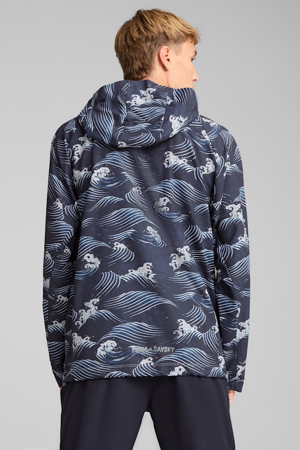 PUMA x SAYSKY Graphic Jacket Unisex, New Navy, extralarge