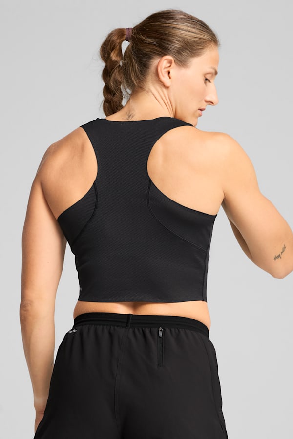 PUMA x HYROX ULTRASPUN Cropped Tank Top Women, PUMA Black, extralarge