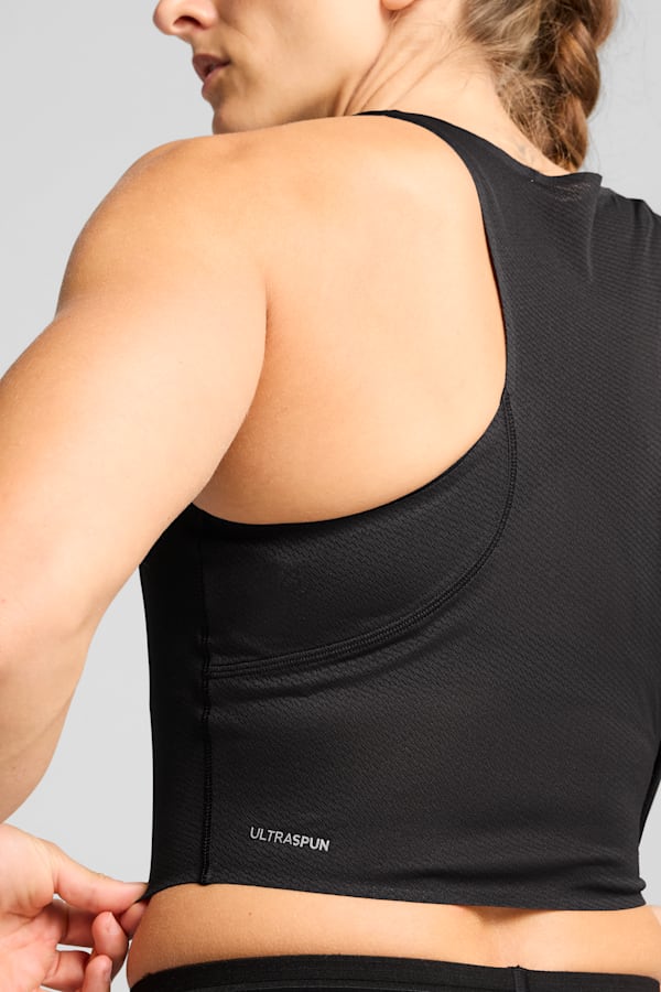 PUMA x HYROX ULTRASPUN Cropped Tank Top Women, PUMA Black, extralarge