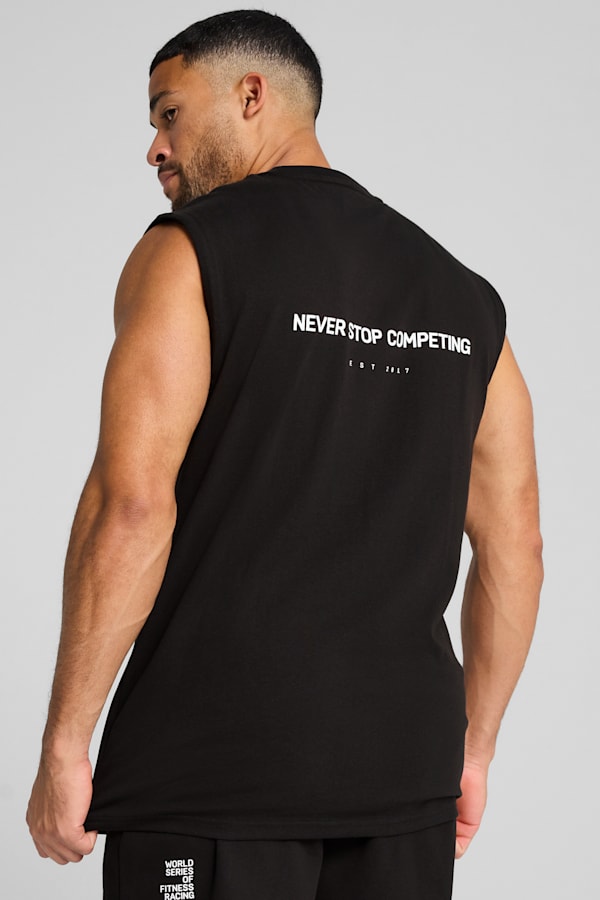 PUMA x HYROX Cut-Off Tank Men, PUMA Black, extralarge