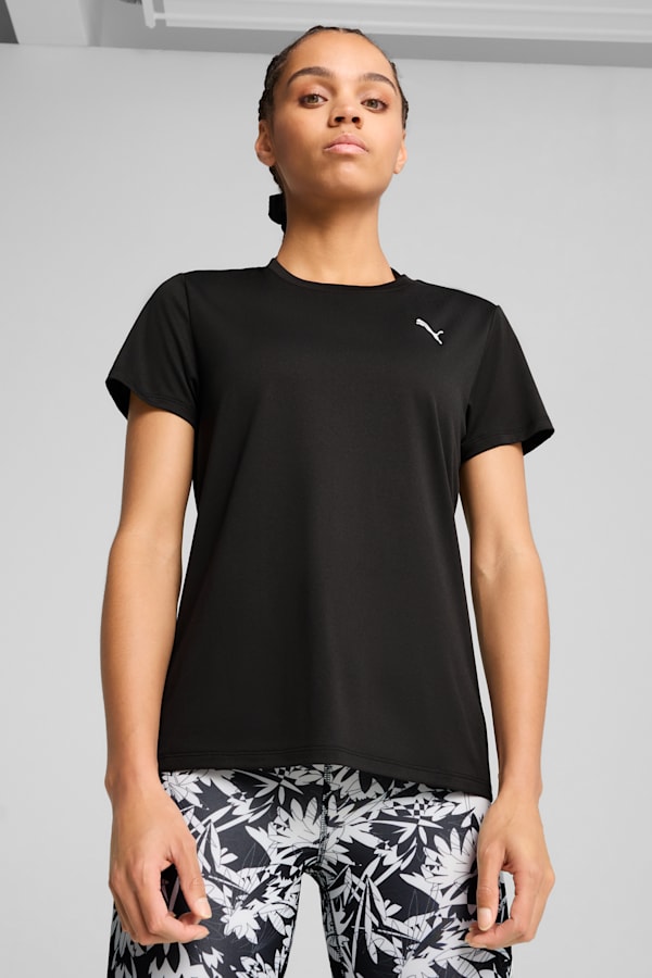 Train All Day Essentials Crew Tee Women, PUMA Black, extralarge-GBR