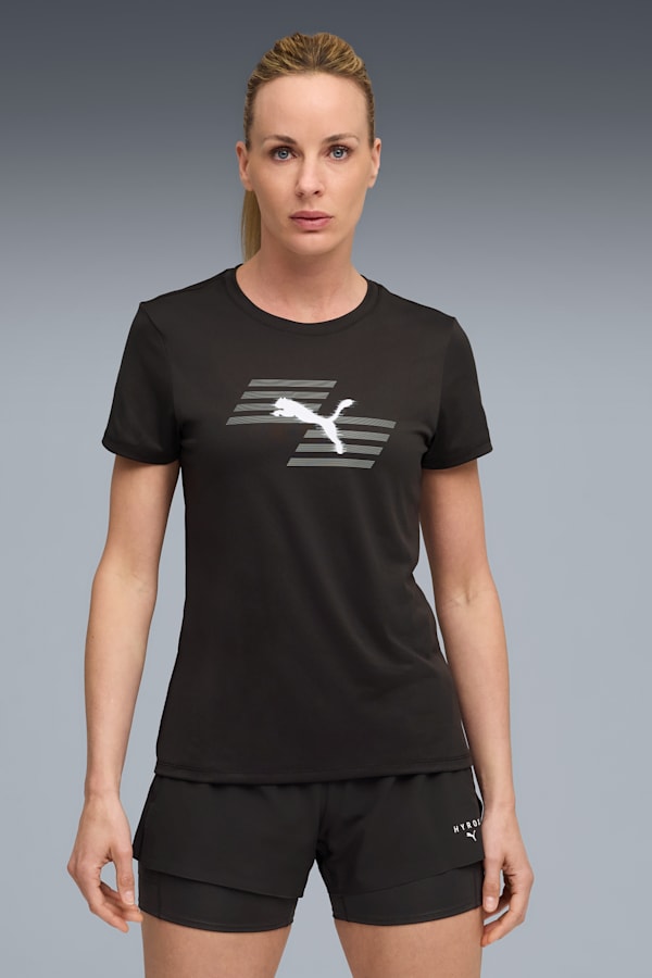 PUMA x HYROX Graphic Tee Women, PUMA Black, extralarge-GBR