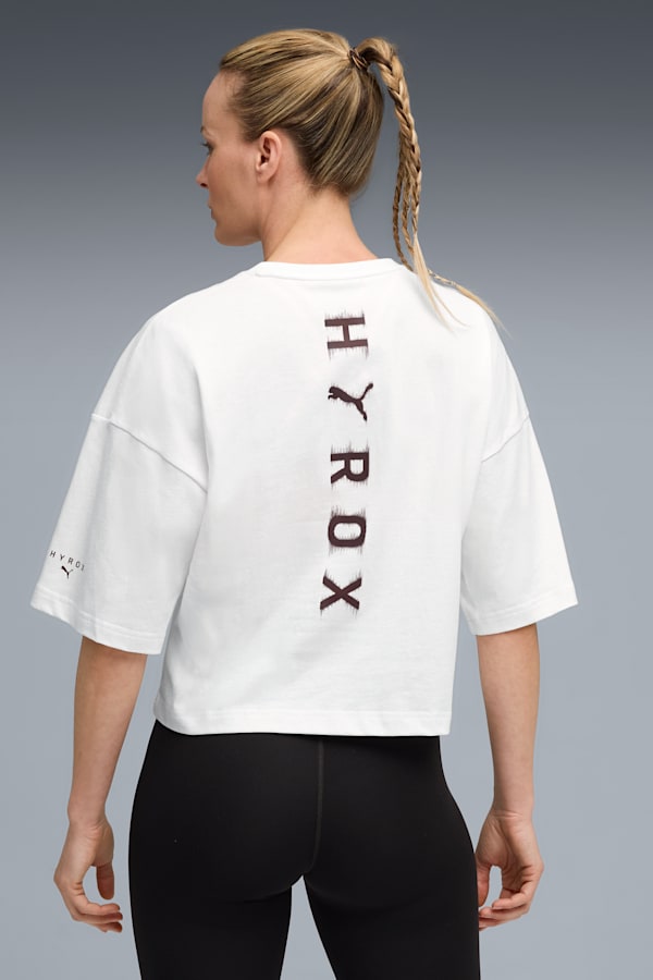 PUMA x HYROX Cropped Lifestyle Tee Women, PUMA White, extralarge-GBR