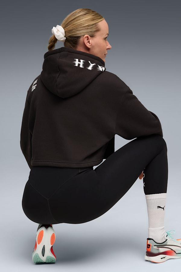 PUMA x HYROX Heavyweight Hoodie Women, PUMA Black, extralarge-GBR