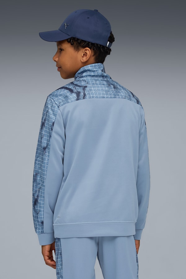 TRAIN ALL DAY Essentials Polyblend Half-Zip Youth, Cool Blue, extralarge-GBR
