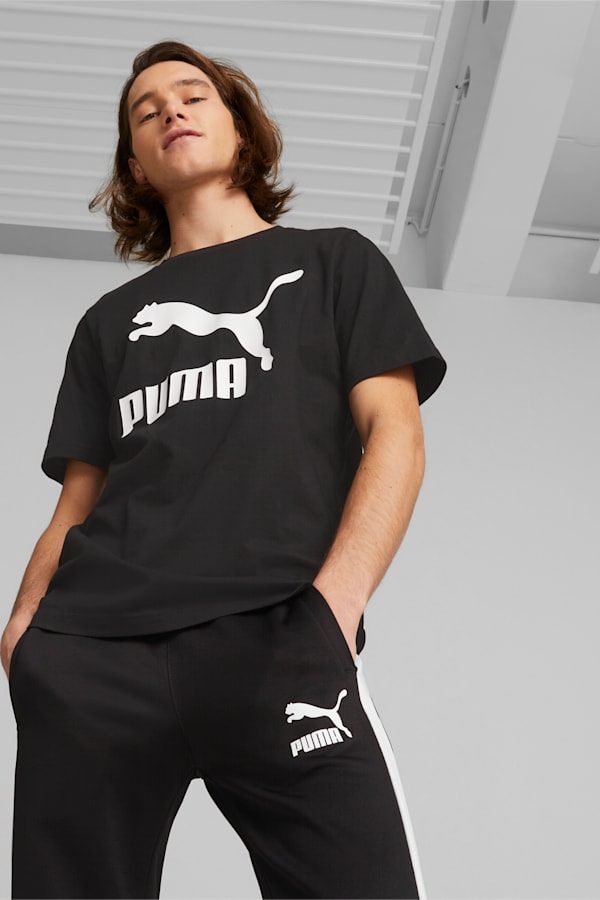 Classics Men's Logo Tee, Puma Black, extralarge