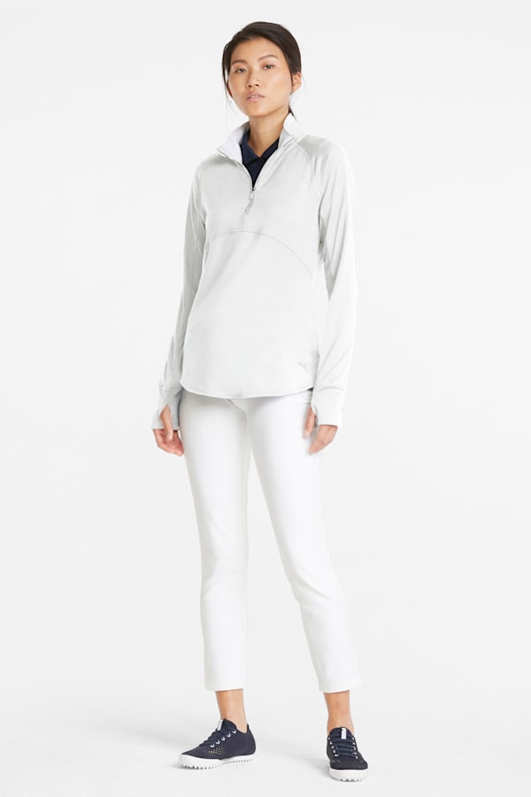 Gamer Quarter-Zip Golf Pullover Women, Bright White, extralarge