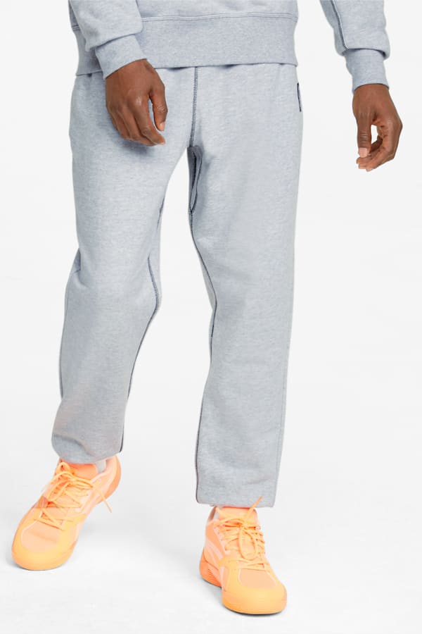 Pivot EMB Men's Basketball Sweatpants, Light Gray Heather, extralarge