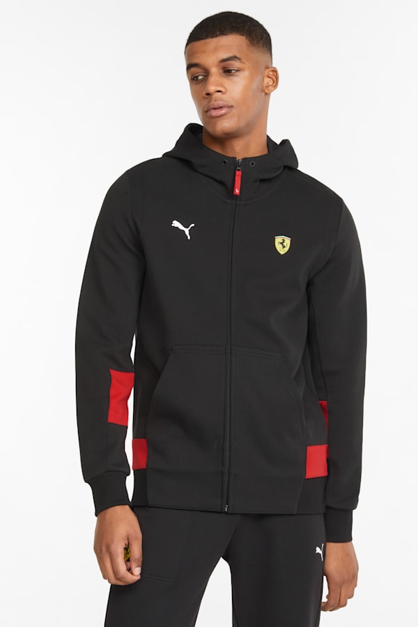 Scuderia Ferrari Race Hooded Men's Sweat Jacket | PUMA