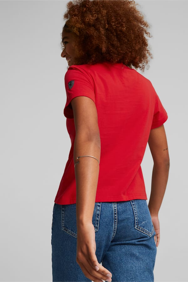 Scuderia Ferrari Style Tee Women, Rosso Corsa, extralarge