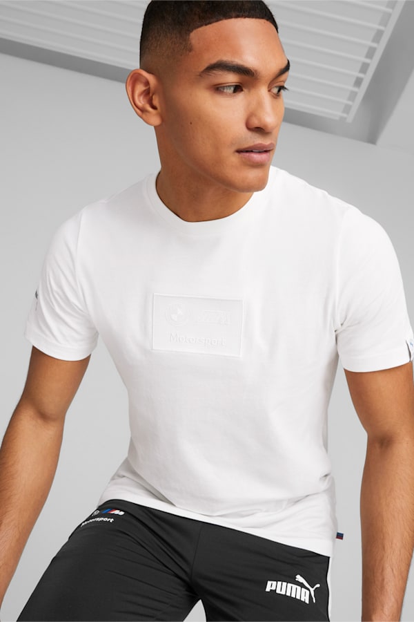 BMW M Motorsport Logo Tee Men, PUMA White, extralarge