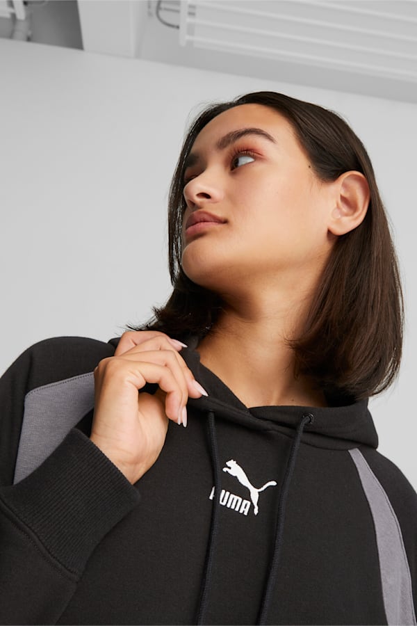 Classics Block Hoodie Women, PUMA Black, extralarge