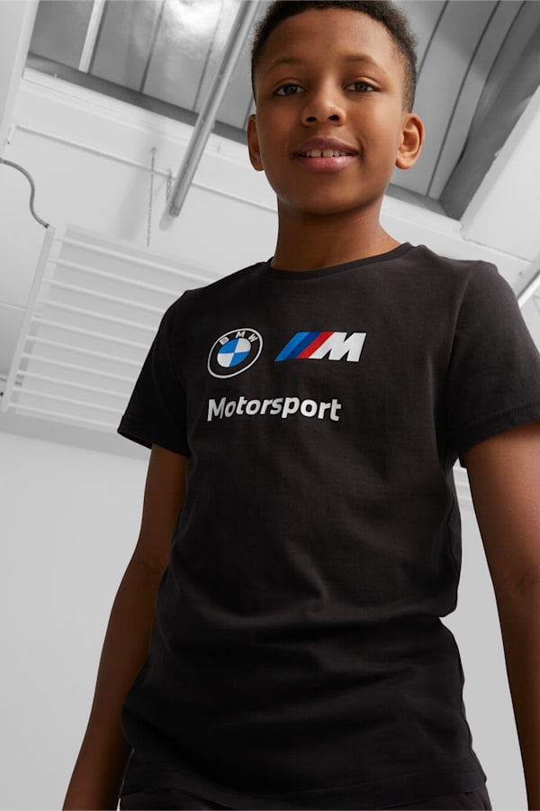 BMW M Motorsport ESS Logo Tee Youth, PUMA Black, extralarge