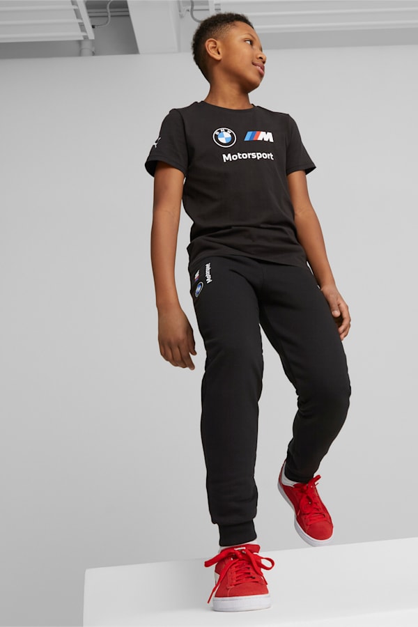 BMW M Motorsport ESS Logo Tee Youth, PUMA Black, extralarge