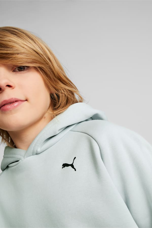 PUMATECH Hoodie Youth, Gray Tile, extralarge