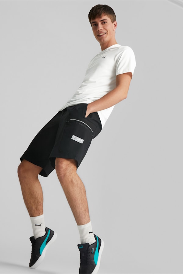 Mercedes-AMG Petronas Motorsport Statement Woven Shorts Men, PUMA Black, extralarge