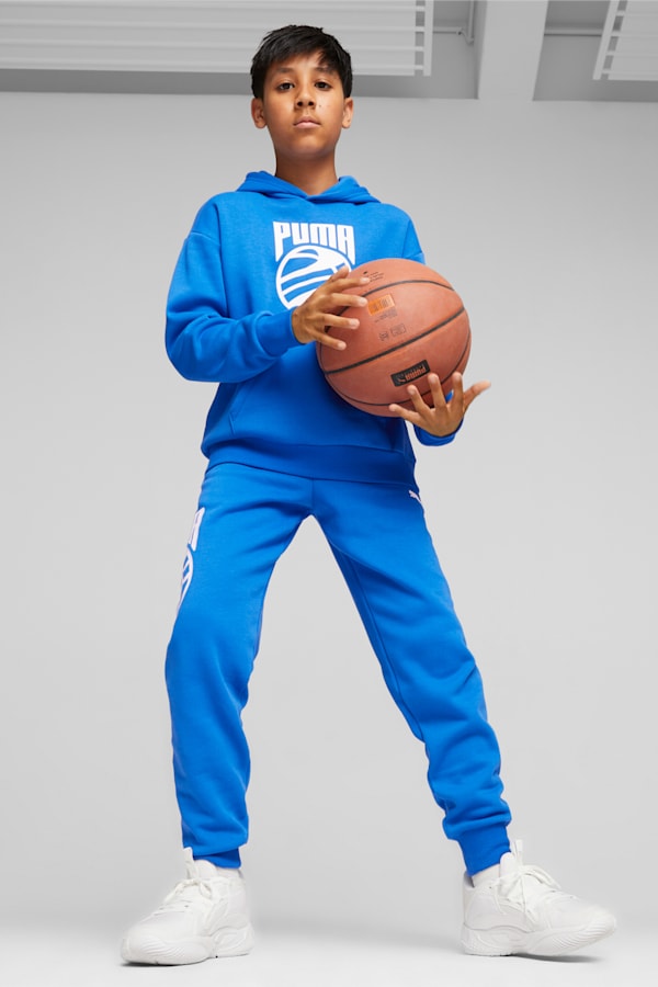 Posterize Basketball Hoodie Youth, Racing Blue, extralarge-GBR