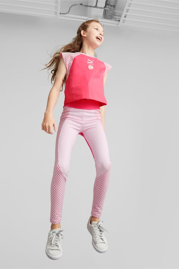 PUMA x MIRACULOUS Leggings Youth, Pearl Pink, extralarge