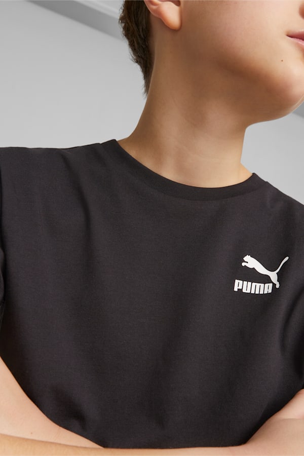 Classics Relaxed Tee Youth, PUMA Black, extralarge