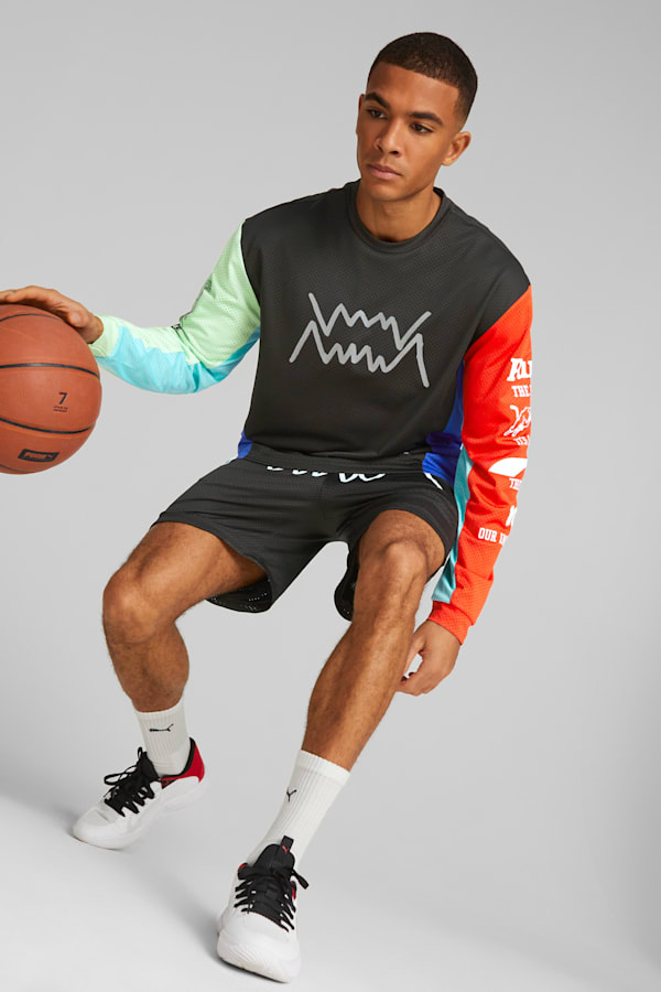 Mens basketball shorts long outlet