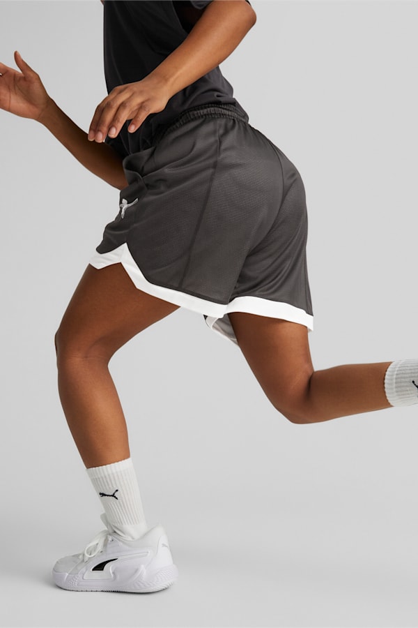 Arc-hitect Mesh Basketball Shorts Women, PUMA Black, extralarge-DFA