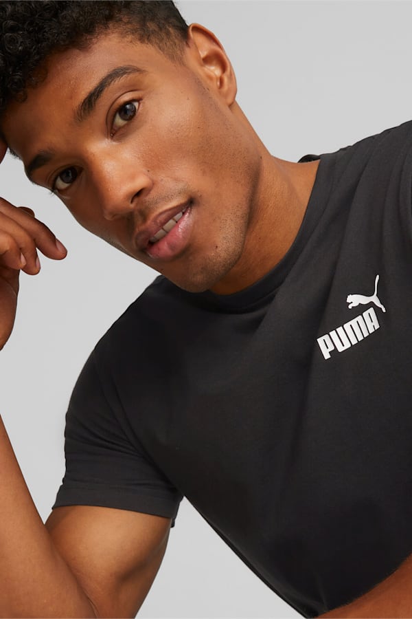 Essentials Small Logo Tee Men, Puma Black, extralarge