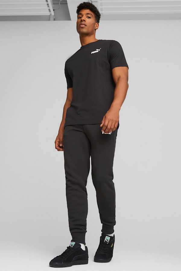 Essentials Small Logo Tee Men, Puma Black, extralarge