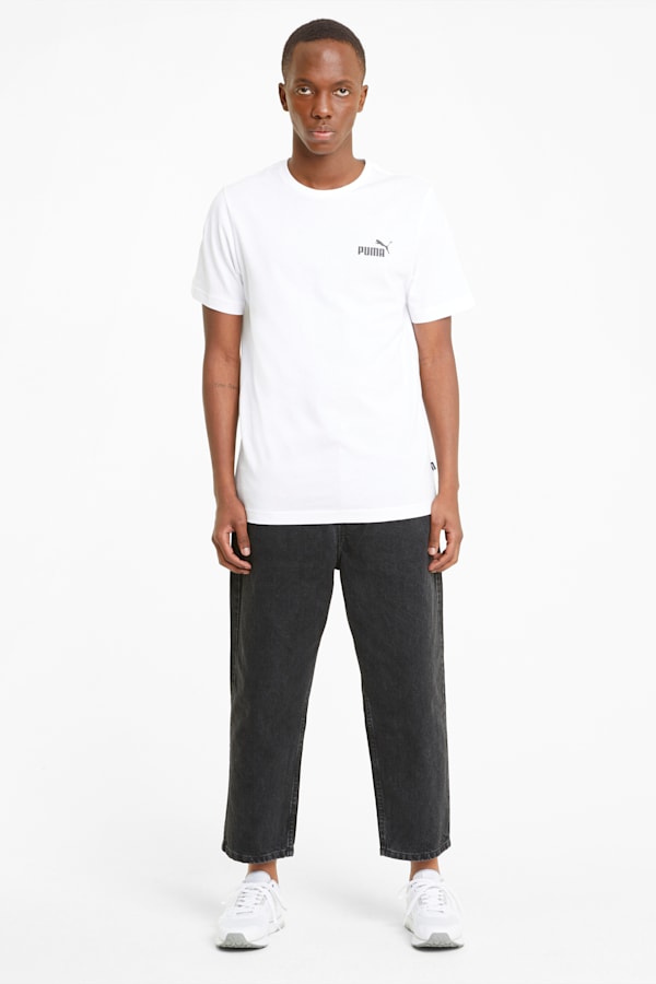 Essentials Small Logo Tee Men, Puma White, extralarge