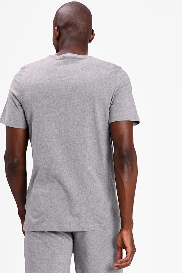 Essentials Small Logo Tee Men, Medium Gray Heather, extralarge