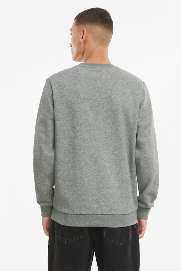 Essentials Big Logo Crew Neck Sweater Men, Medium Gray Heather, extralarge