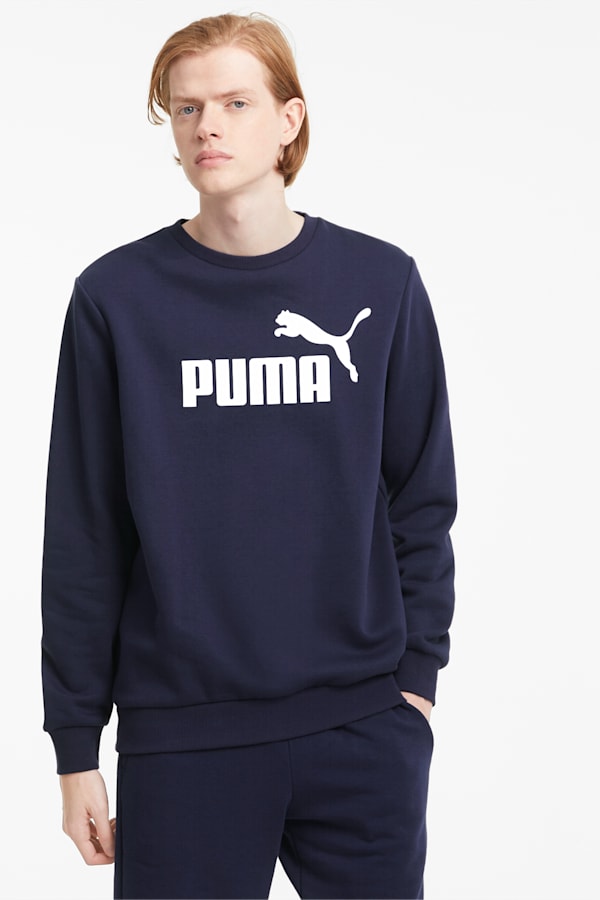 Essentials Big Logo Crew Neck Sweater Men, Peacoat, extralarge