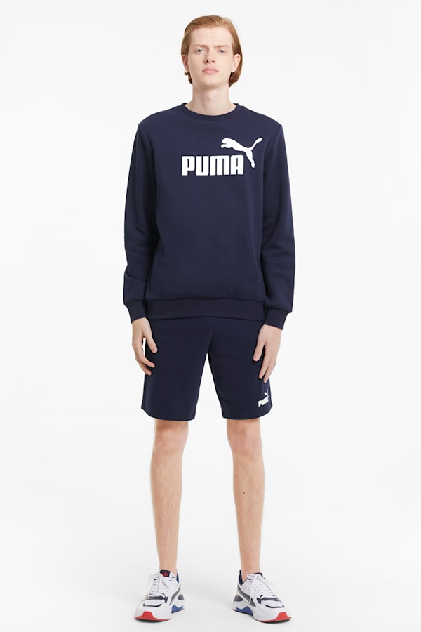Essentials Big Logo Crew Neck Sweater Men, Peacoat, extralarge