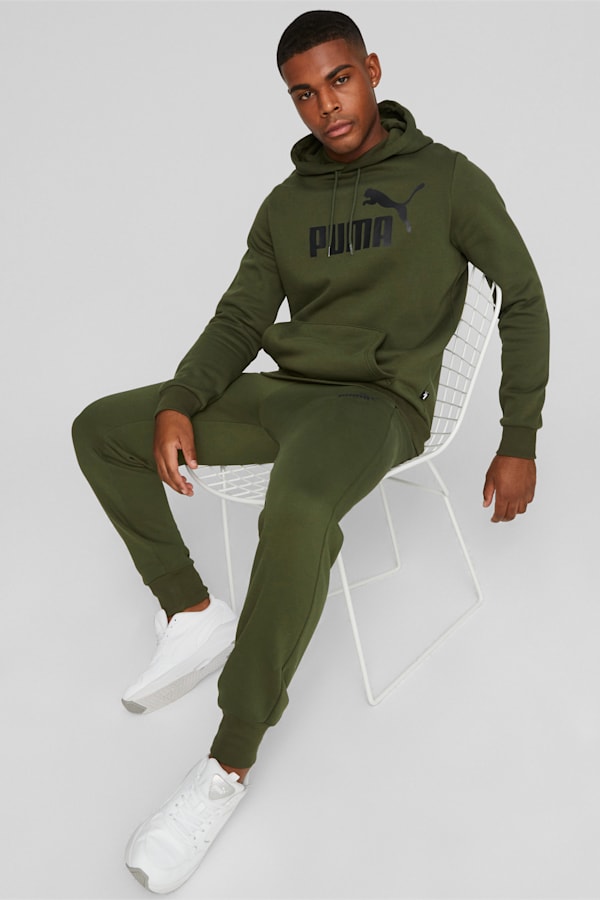 Essentials Big Logo Hoodie Men, Myrtle, extralarge