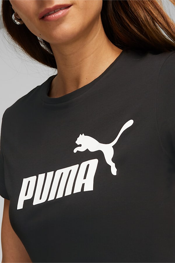 Essentials Logo Tee Women, Puma Black, extralarge