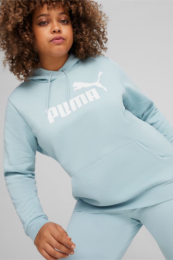 Essentials Logo FL Hoodie Women, Turquoise Surf, extralarge-GBR